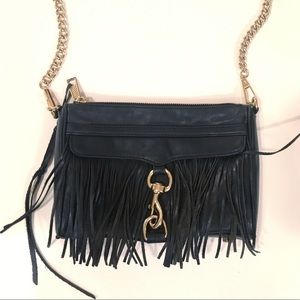 Rebecca Minkoff Bags - Rebecca Minkoff Mini MAC Fringe Black Purse bag Rebecca Minkoff Bags - Rebecca Minkoff Mini MAC Fringe Black Purse bag